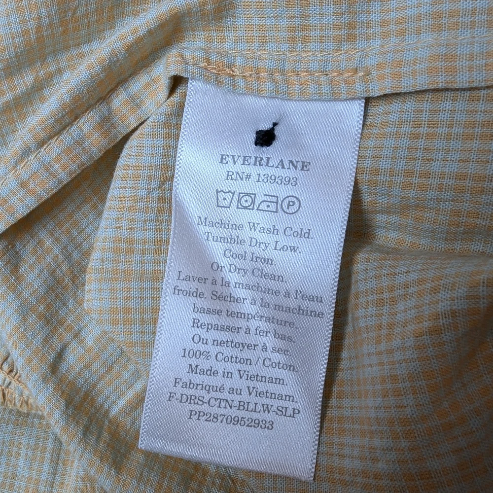 Everlane tiered cotton adjustable dress women's small NWT - Picture 3 of 6